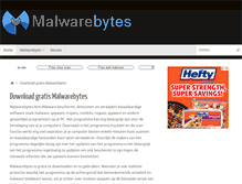 Tablet Screenshot of malwarebytes.nl